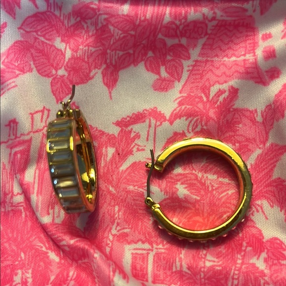 Ann Taylor Jewelry - Ann Taylor Gold and Silver Classic Hoop Earrings